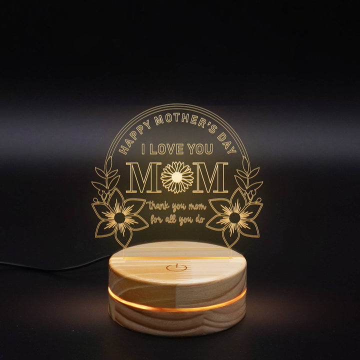 Personalized Laser Engraving | 3D LED Lamp Mom Gifts | Mother's Day Decor By Muslim Sadiq