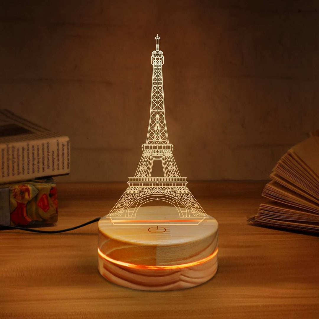 Elegant 3D LED, Eiffel Tower Night Light, Perfect Ambiance Lighting for Any Room, Paris in Your Room, Decorative Night Light, home decor