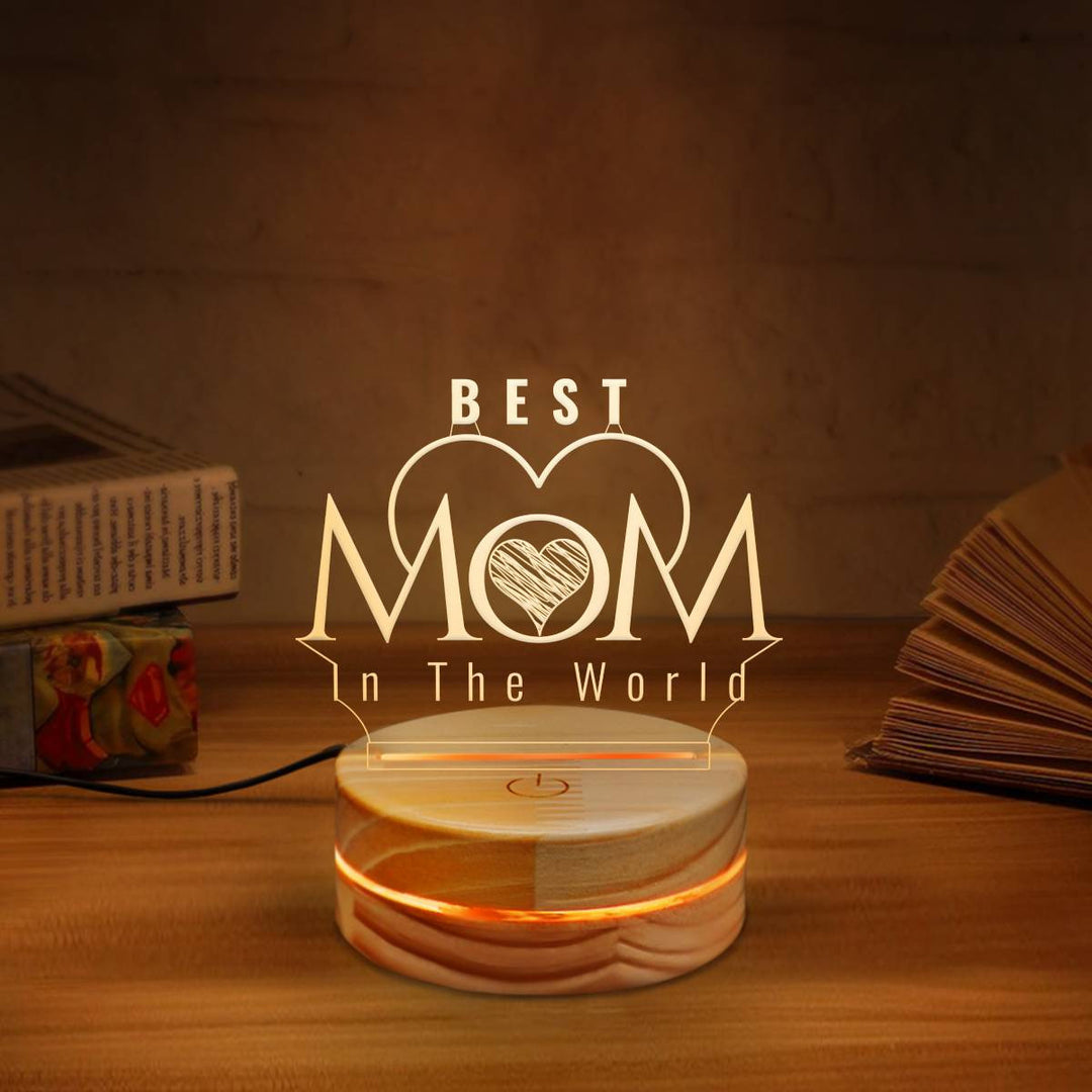 Custom 3D Mom Lamp Gift | Night Light  Mother's Day Gift | Best Mom Gift | 3D LED Lamp