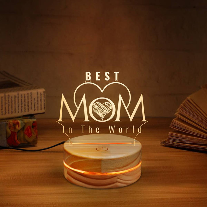 Custom 3D Mom Lamp Gift | Night Light  Mother's Day Gift | Best Mom Gift | 3D LED Lamp