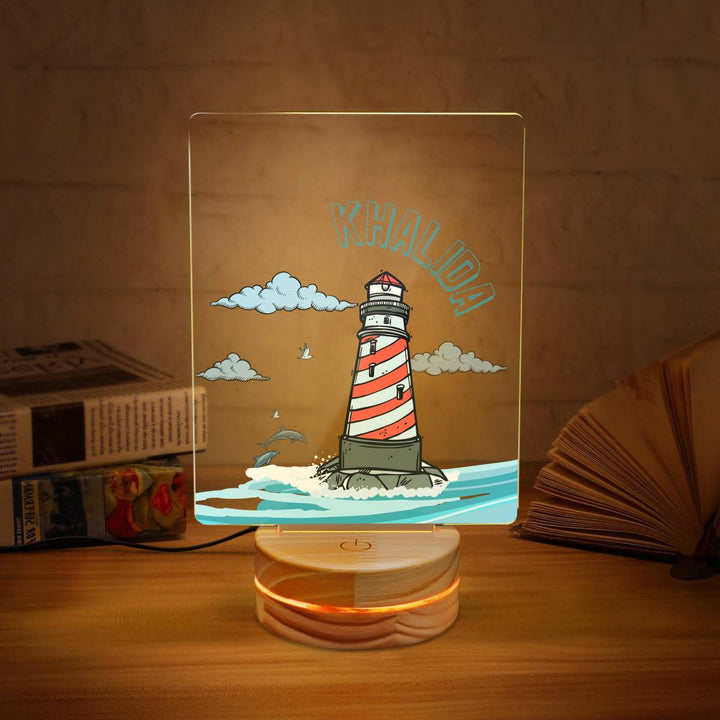 Sea Side Night Lamp 3D LED | Custom Gift for Kids | Living Room Decor  | By Muslim Sadiq