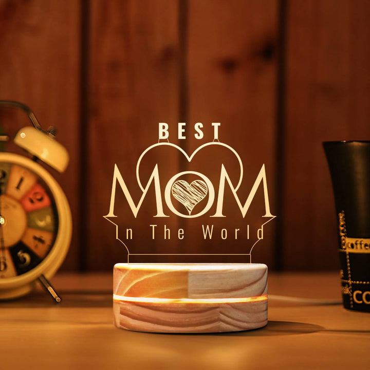 Custom 3D Mom Lamp Gift | Night Light  Mother's Day Gift | Best Mom Gift | 3D LED Lamp