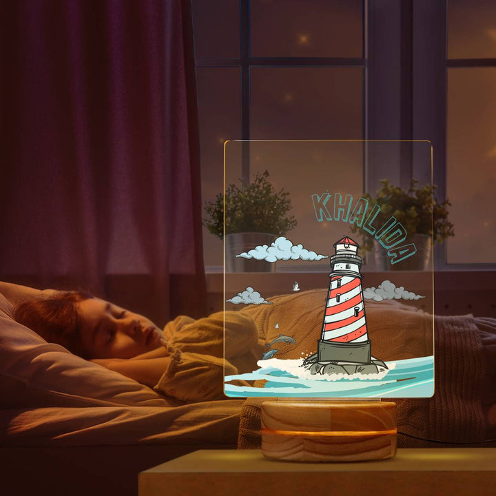 Sea Side Night Lamp 3D LED | Custom Gift for Kids | Living Room Decor  | By Muslim Sadiq