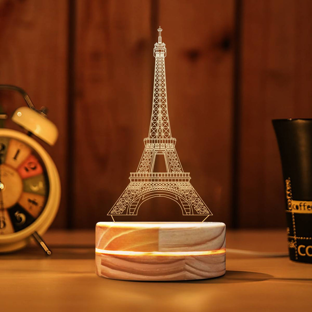 Elegant 3D LED, Eiffel Tower Night Light, Perfect Ambiance Lighting for Any Room, Paris in Your Room, Decorative Night Light, home decor